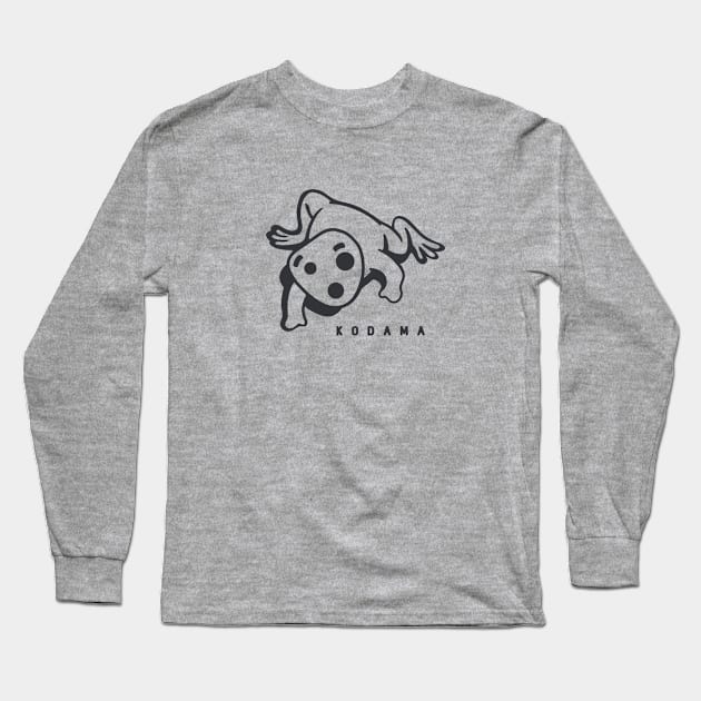 Kodama A spirit in Japanese folklore that inhabit trees Long Sleeve T-Shirt by croquis design